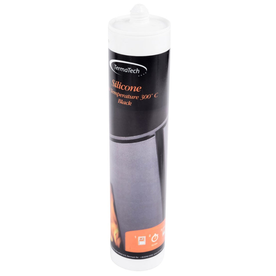 TermaTech | Flüssig-Silikondichtung Schwarz | 300 ml