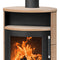 Justus | Kaminofen | Island 7 2.0 | 7 kW | Keramik Corretto, Stahl Schwarz
