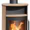 Justus | Kaminofen | Island 5 2.0 | 5 kW | Keramik Corretto, Stahl Schwarz