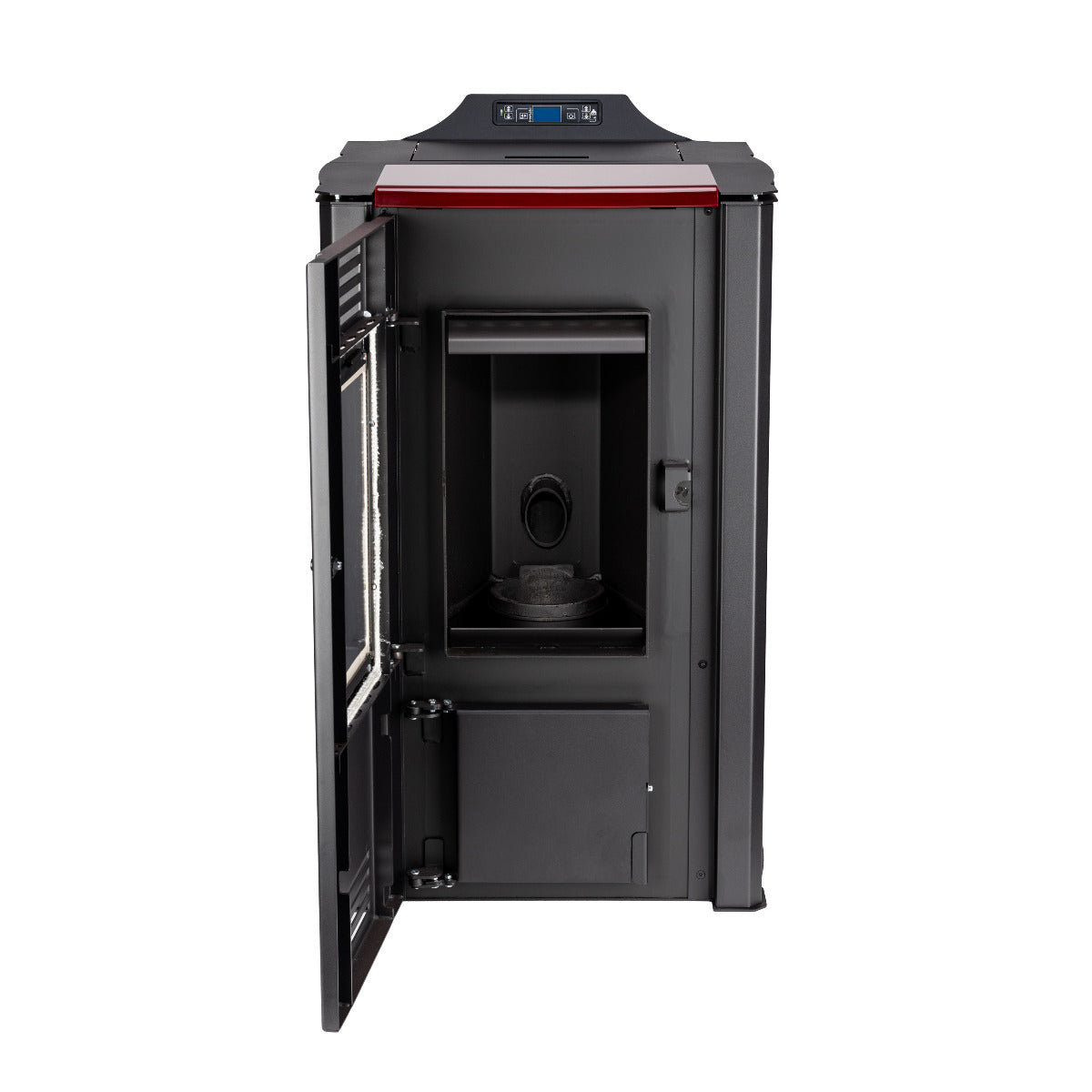 ThermoFlux Pelletofen INTERIO 14 mit 14 kW, offen | Klimaworld.com
