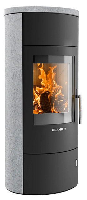 Oranier Kaminofen Polar W+ 2.0 Stahl Schwarz, Speckstein | klimaworld.com