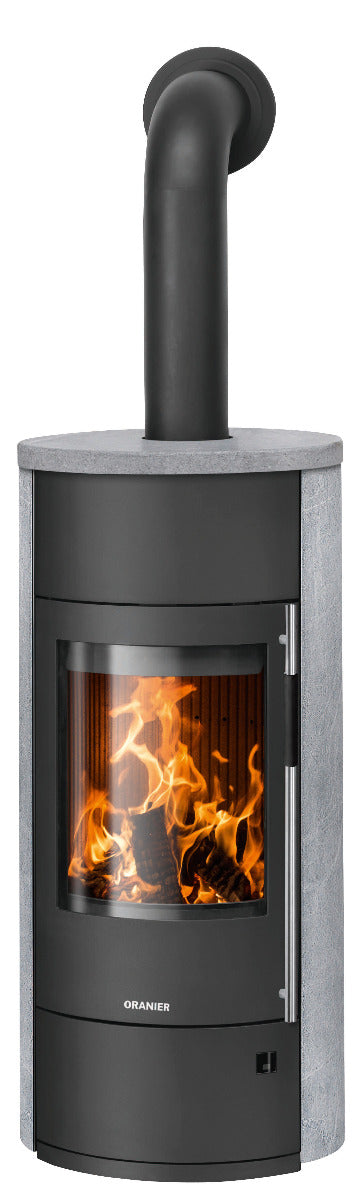 Oranier Kaminofen Polar Neo W+ | Stahl Schwarz, Speckstein | klimaworld.com