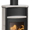 Oranier | Kaminofen | Pori 5 | 5 kW | Stahl Schwarz, Keramik Freddo