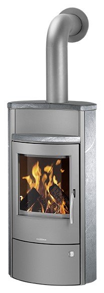 ORANIER | Pori 5 | Kaminofen| Gussgrau | 5.0 kW |Speckstein