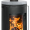 Justus | Kaminofen | Faro 2.0 | 6 kW | Stahl Schwarz, Top Speckstein