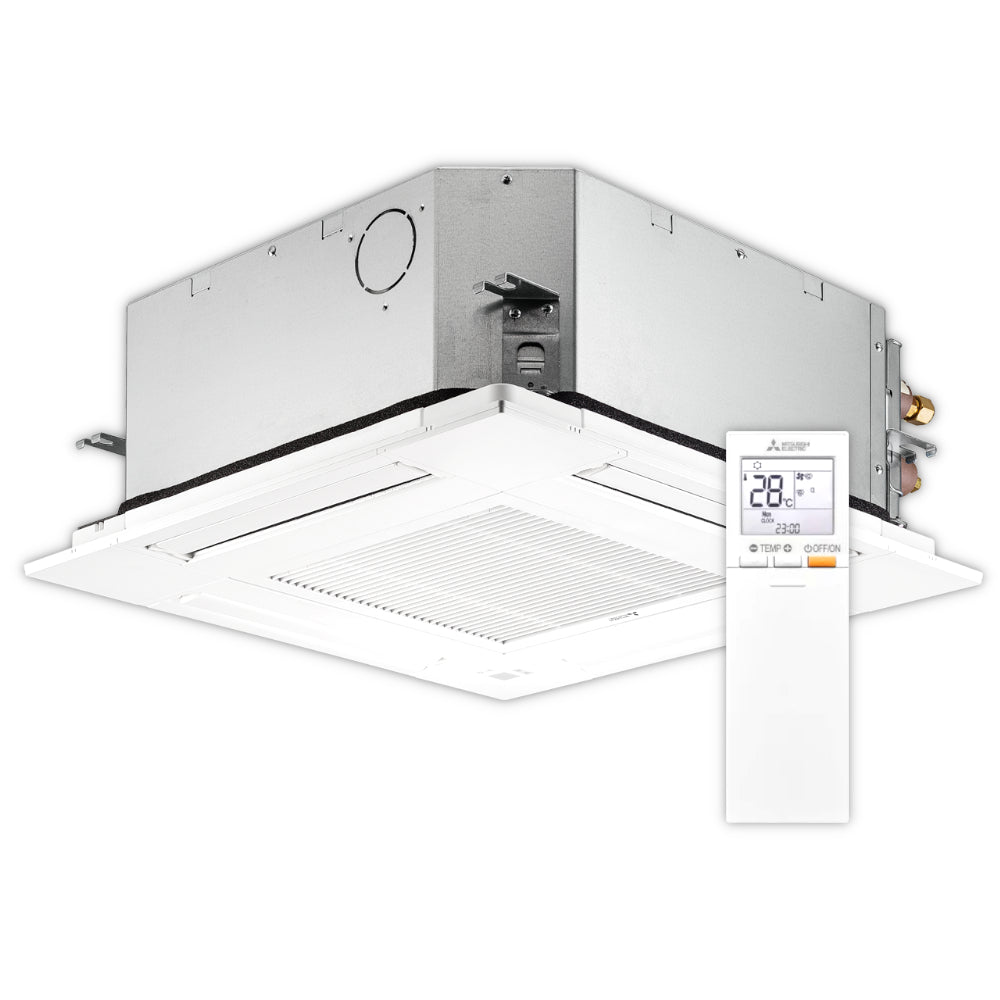 Mitsubishi Klimaanlage 4-Wege-Deckenkassette SLZ-M15FA2 + Blende | 1,5 kW | Klimaworld.com