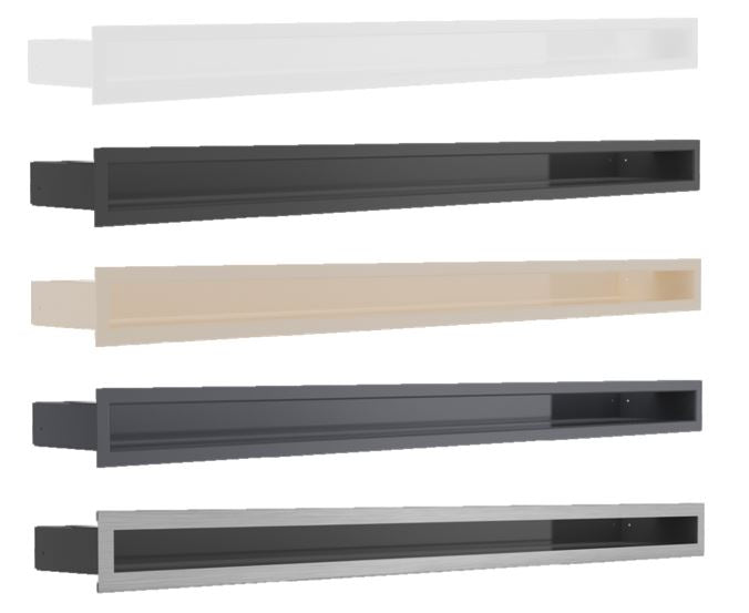 Kratki Lüftungsgitter - 5 verschiedene Farben | 60x1000x98 mm