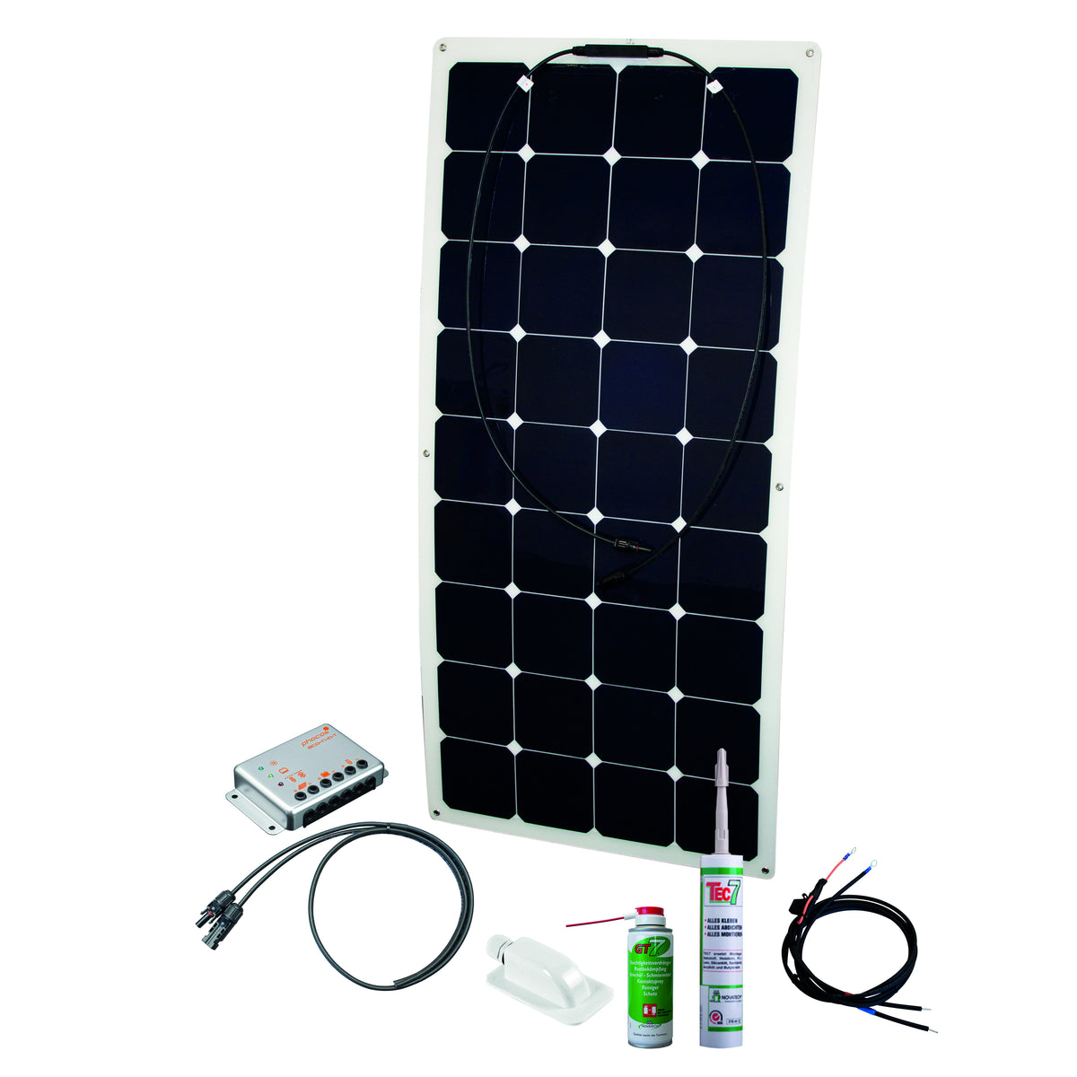 flexibles Solar-Kit für Transporter, Caravan, Wohnwagen und Boot