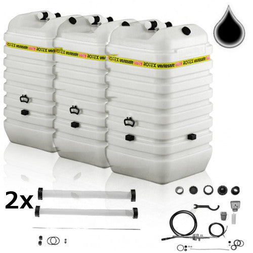 ROTEX Variosafe Heizöltank im Tank 3x 600 L + Grundpaket ANK+2xB2, Aufstellvariante VSF