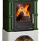 Justus | Kaminofen | Bavaria | 7 kW | Grün mit Sockel