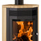 Justus | Kaminofen | Usedom 7 | 7 kW | Stahl Schwarz, Sandstein
