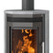 Justus | Kaminofen | Usedom 5 | 5,5 kW | Stahl Gussgrau, Speckstein