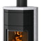 Justus | Kaminofen | Usedom 5 W+ 2.0 | 5,5 kW | Stahl Schwarz, Speckstein