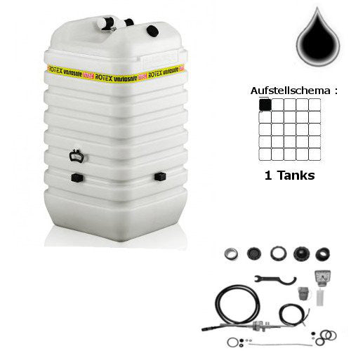 ROTEX Variosafe Heizöltank im Tank 1x750 L + Grundpaket ANK Aufstellvariante VSF