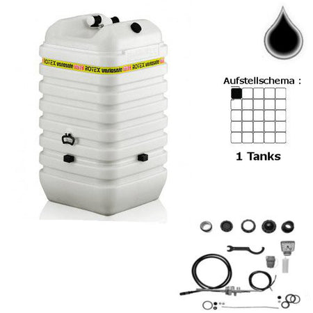 ROTEX Variosafe Heizöltank im Tank 1x750 L + Grundpaket ANK Aufstellvariante VSF