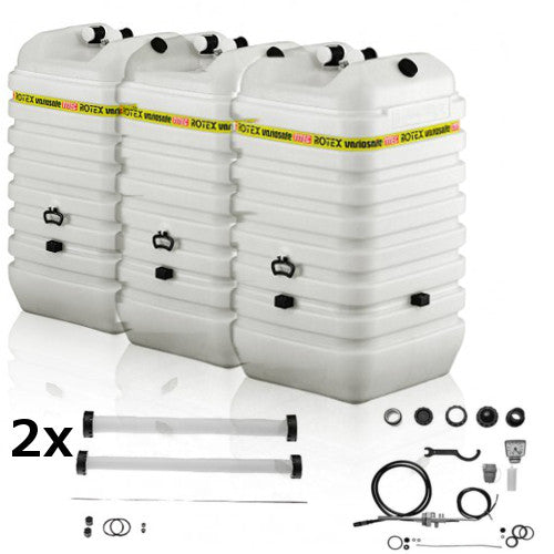 ROTEX Variosafe Heizöltank im Tank 3x 600 L + Grundpaket ANK+2xB2, Aufstellvariante VSF
