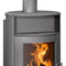 Justus | Kaminofen | Island Aqua | 10 kW | Stahl Gussgrau
