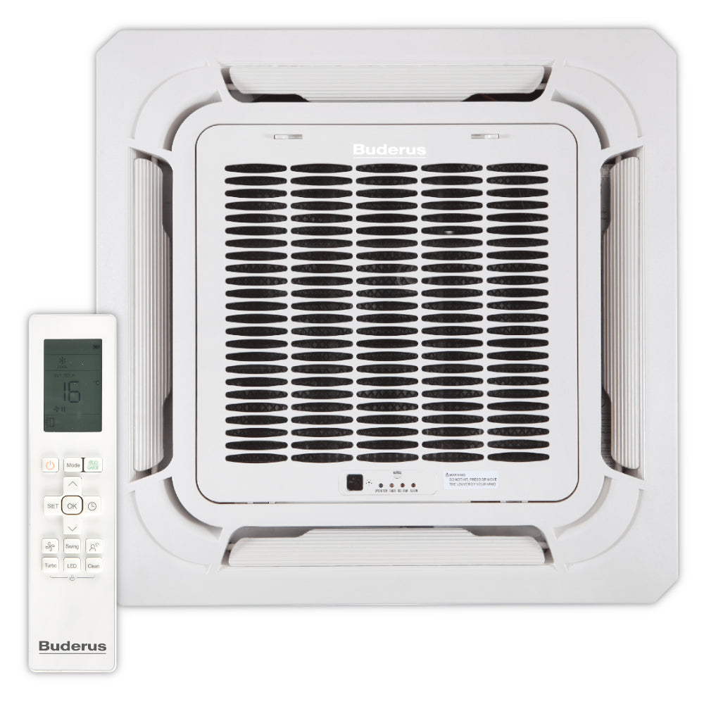 BUDERUS  Deckenkassetten-Set AC166i MS 4CC | 2,6 kW + 2,6 kW | klimaworld.com