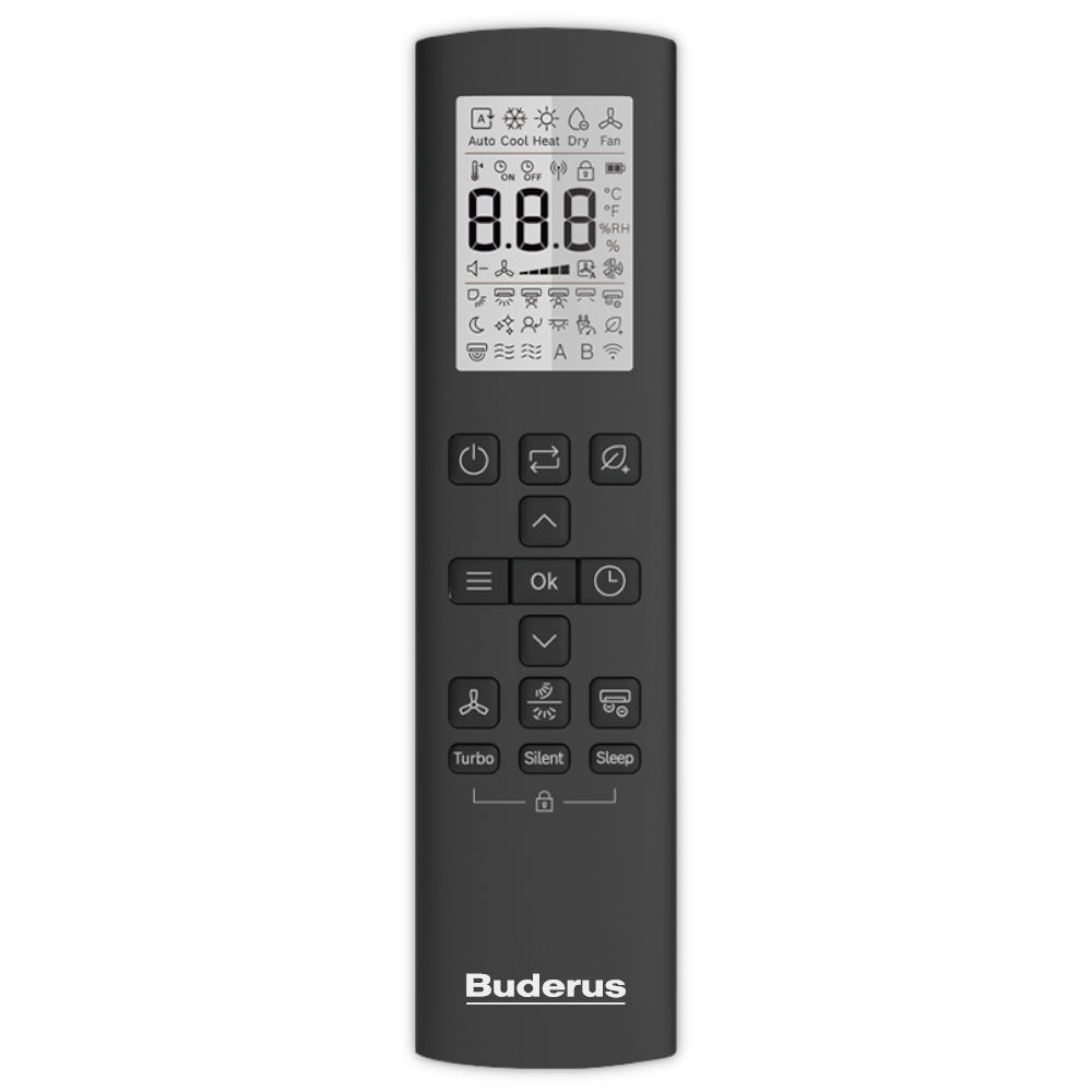 BUDERUS Singlesplit Klima-Wandgerät AC186i.3-2,6 | Schwarz | Klimaworld.com