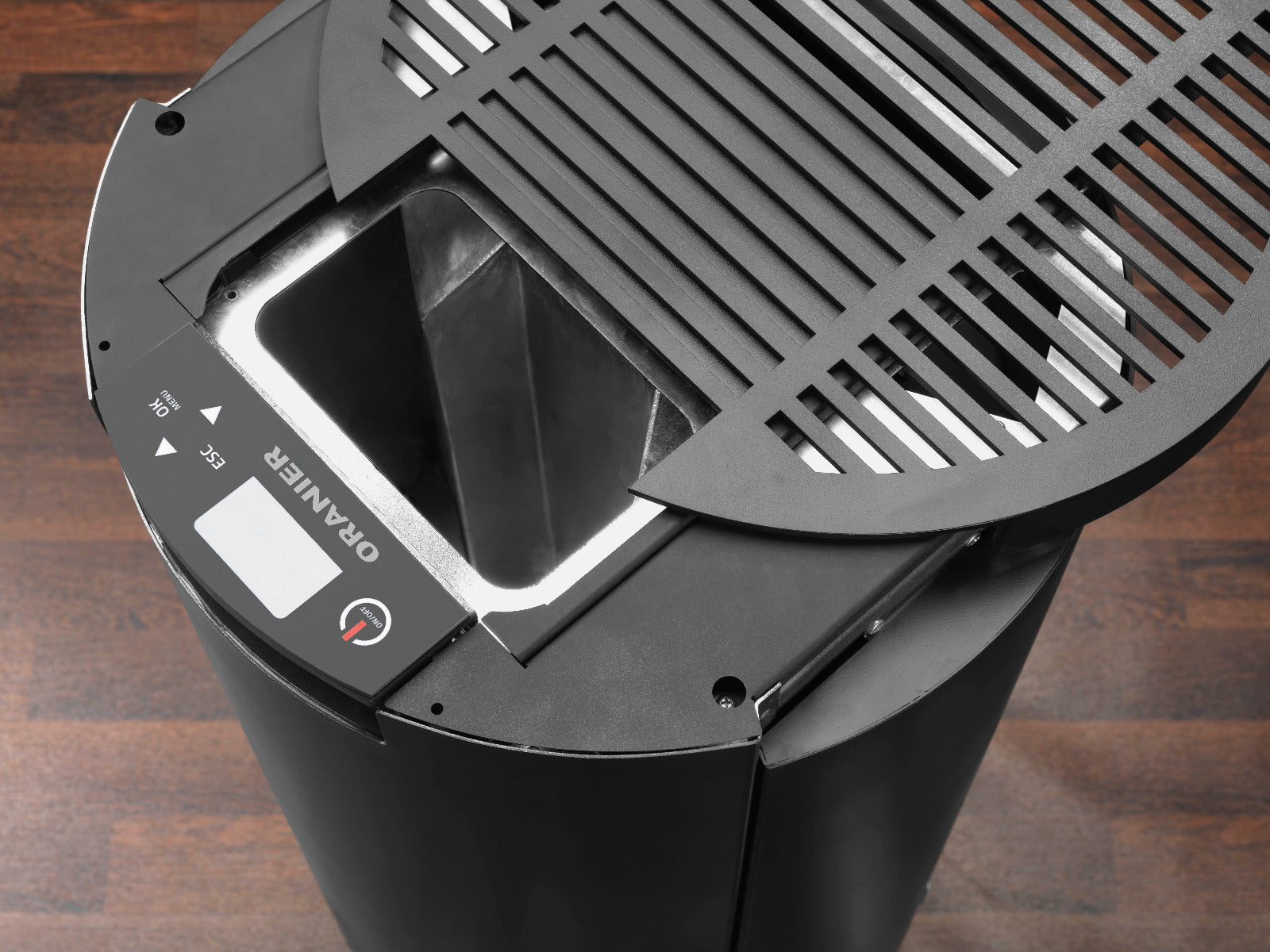 Oranier Pelletofen Carus 2.0 Kalkstein Cream Pellettank | klimaworld.com
