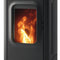 Justus | Pelletofen | Canis | 6,4 kW | Stahl Schwarz mit LAS-Anschluss
