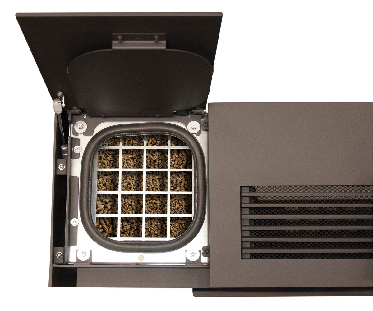 Oranier Pelletofen Boreas 2 Pelletttank Detail  | klimaworld.com