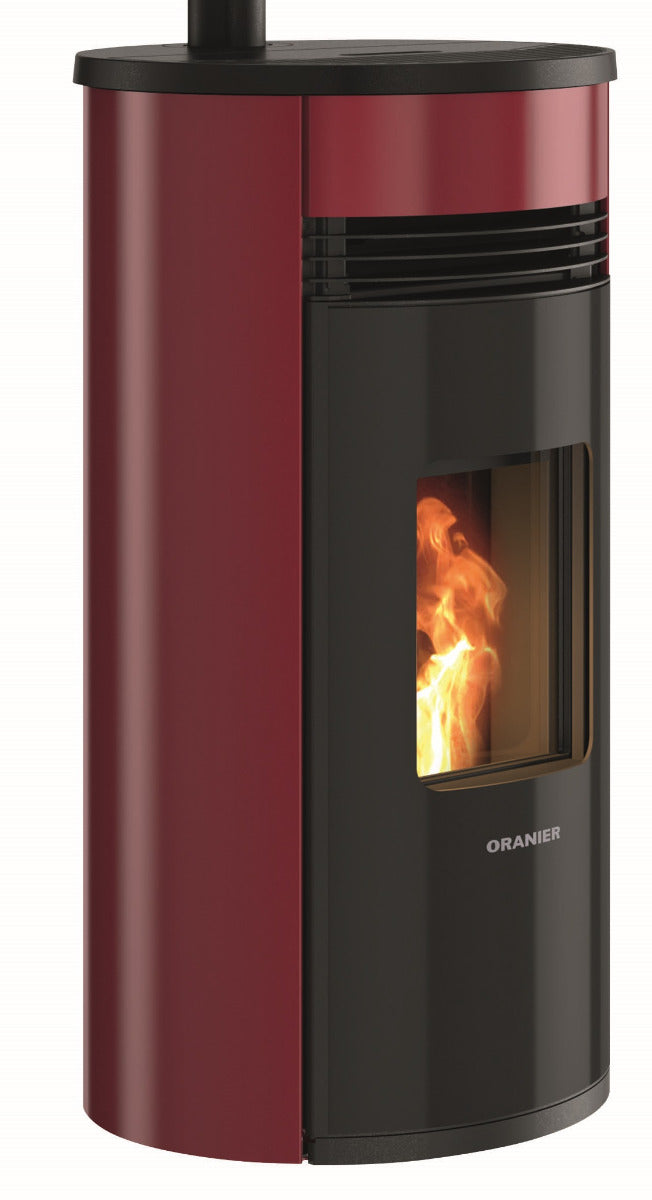 Oranier Pelletofen Sando 60 Bordeauxrot | klimaworld.com
