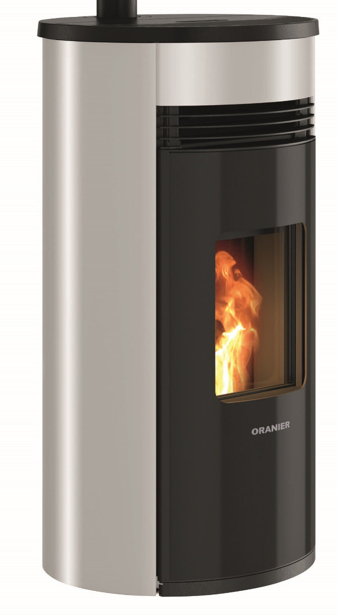 Oranier Pelletofen Sando 60 Stahl Schwarz, Taupe | klimaworld.com