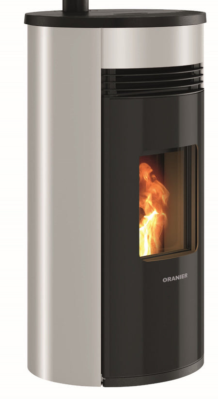 Oranier Pelletofen Sando 60 Stahl Schwarz, Taupe | klimaworld.com