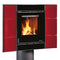 Holzofen Carillon 16:9 La Nordica Carillon Flat 6kW bordeaux