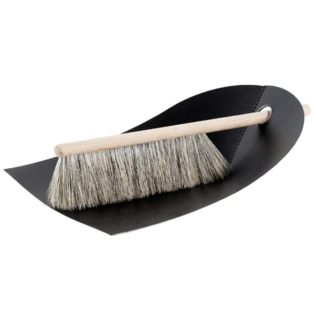 TermaTech | Kehrschaufel + Handbesen | Schwarz