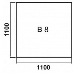 Justus Bodenplatte Quadrat B8 | klimaworld.com