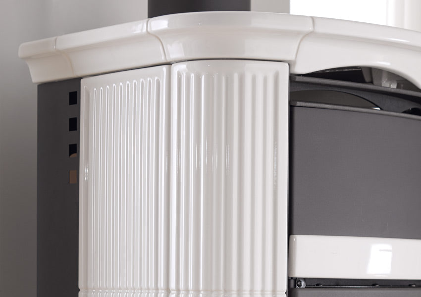 La Nordica Wasserführender Kaminofen Norma Classic weiss 19,5 kW 