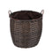 Kaminholzkorb „Rattan“ 35 Liter, Ø 37 cm, braun, Schmutzfang