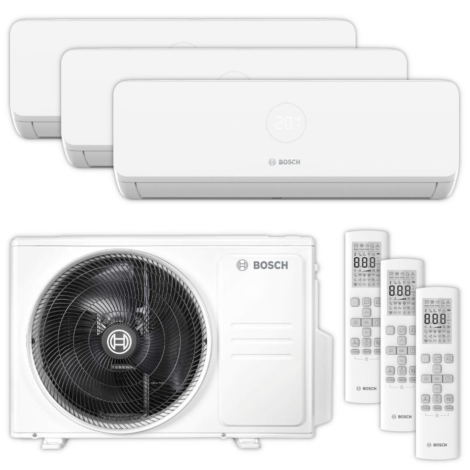 Bosch Multisplit Klimaanlage Set | Climate 5000 M | 3,5 kW + 3,5 kW + 3,5 kW