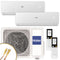 Haier Multisplit Klimaanlage Set | Serene | Weiß | 2x2,6 kW | Quick-Connect