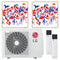 LG Multisplit Klimaanlage Set | ARTCOOL GALLERY | 3,7 kW + 3,7 kW
