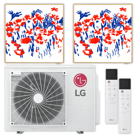 LG Multisplit Klimaanlage Set ARTCOOL GALLERY zwei Räume 3,7 kW + 3,7 kW | Klimaworld.com