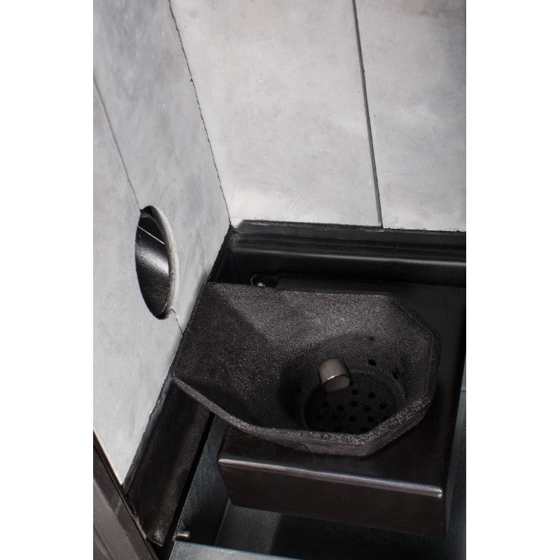KRETZ | Pelletofen AGURO 2 | Glas mit Wellen | 6,4 kW - Ansicht Brennertopf