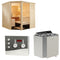 Sentiotec Sauna Komplettset Alaska Corner | Viking Combi | 5 Pers.