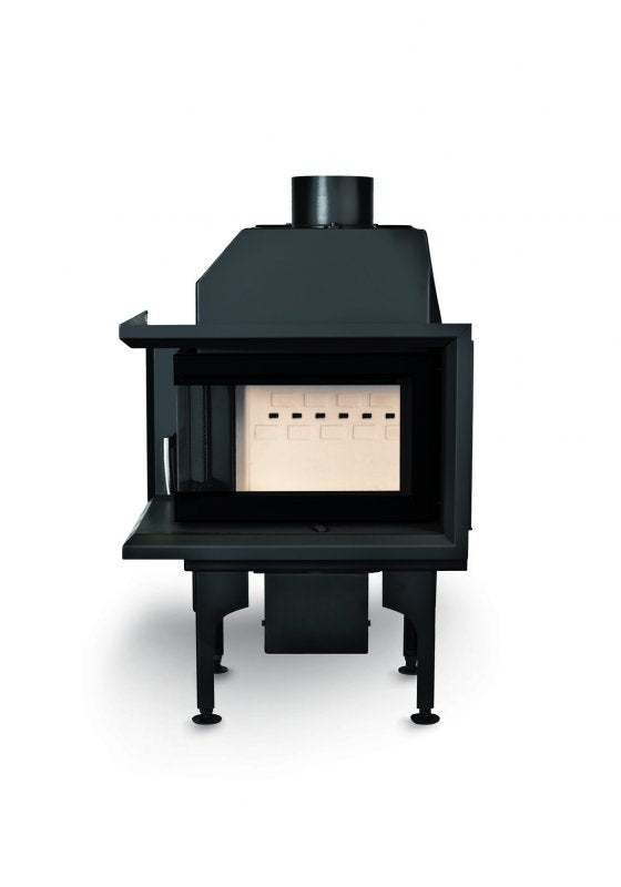 Warmluft Kamineinsatz Flamen Alfa 50H R (K), links, mit Klapptür 6kW