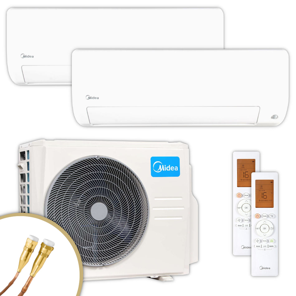 MIDEA | Klima-Set ALL EASY PRO | 2,7 kW + 2,7 kW | Quick-Connect