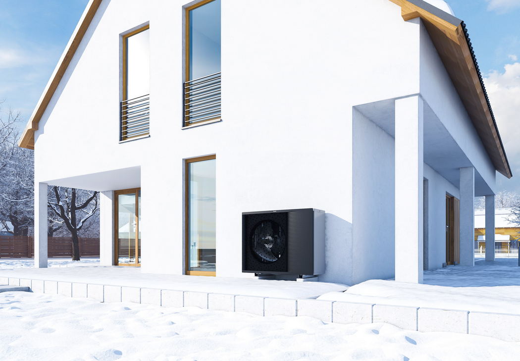 Außenansicht Daikin Wärmepumpe Altherma Außeneinheit