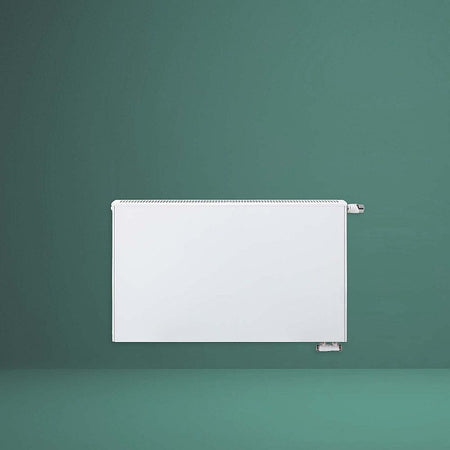 HM Hygieneheizkoerper THEMA UNI  Plan | Ambientebild grün | Typ 20 | 600x500 mm | rechts | www.klimaworld.com