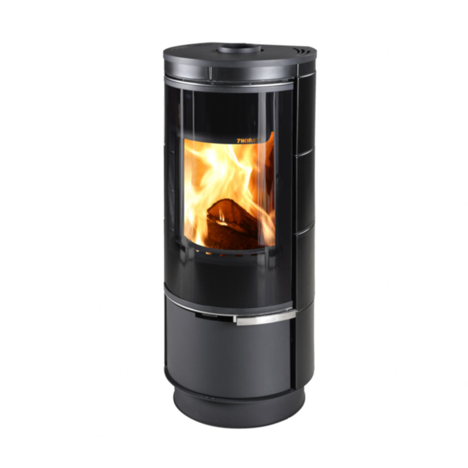 Thorma Kaminofen | ANDORRA Keramik PLUS | 7.5 kW | Grafit matt | www.klimaworld.com