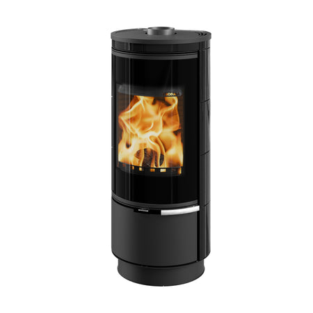 Thorma Kaminofen | ANDORRA Keramik PLUS | 7,5 kW | Schwarz glänzend