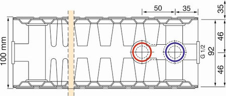 HM Heizkoerper | Ansicht Aufbau Konvektorbleche und Heizplatten THEMA NT - Anschluss rechts | www.klimaworld.com