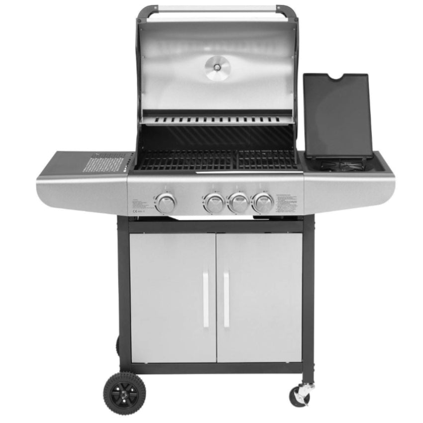 JUSTUS | Ares 3 SU | Gasgrill mit Unterschrank | 3 x 3,0 kW + 1 x 2,5 kW