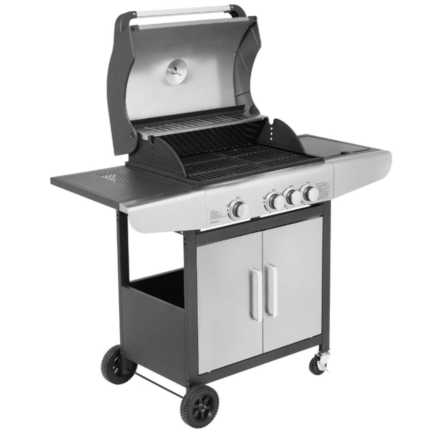 JUSTUS | Ares 3 SU | Gasgrill mit Unterschrank | 3 x 3,0 kW + 1 x 2,5 kW