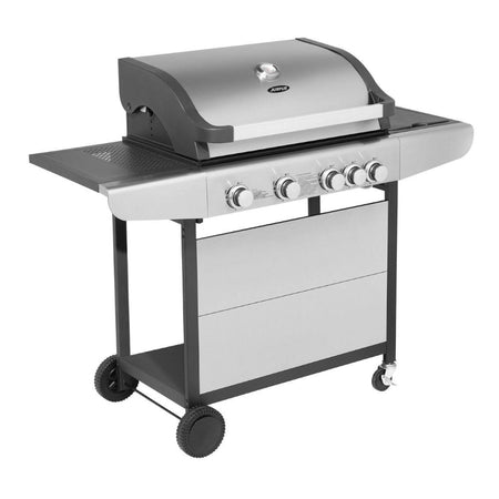 JUSTUS | Ares 4 S | Gasgrill mit Edelstahl-Frontblende | 4 x 3,0 kW + 1 x 2,5 kW